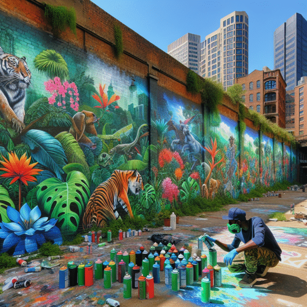 Urban Jungle: The Wall Canvas