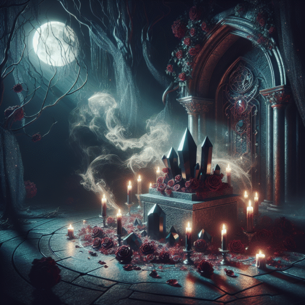 Moonlit Reverie: The Gothic Altar