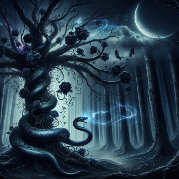Moonlit Serpent: The Enchanted Elegance