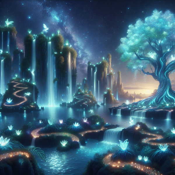 Celestial Haven: The Luminescent Isle