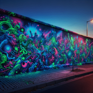 Urban Canvas: The Graffiti Glow-in-the-Dark Spray