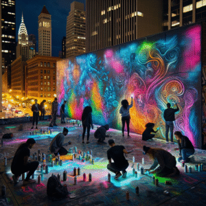 Urban Kaleidoscope: Interactive Graffiti Wall