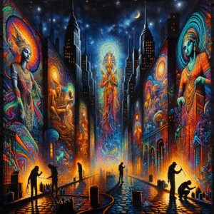 Urban Dreamscapes: The Glow-in-the-Dark Spray Paint Set