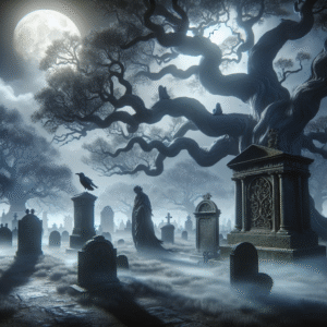 Whispers of the Moonlit Graveyard