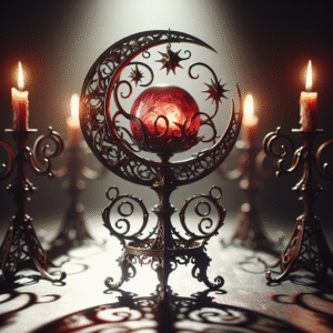 Eclipse of the Heart: A Gothic Candle Holder