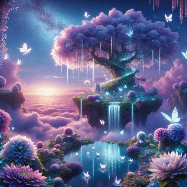 Celestial Sanctuary: The Floating Isle of Dreams