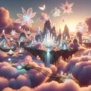 Celestial Haven: The Ethereal Floating Island