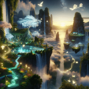 Celestial Canopy: The Floating Gardens of Zephyr