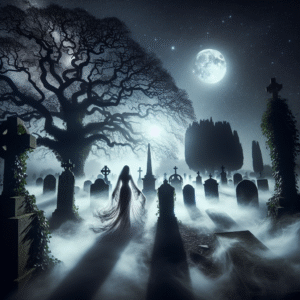 Whispers of the Moonlit Graveyard