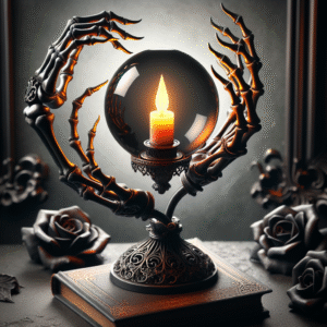 Whispers of the Abyss: A Gothic Candle Holder