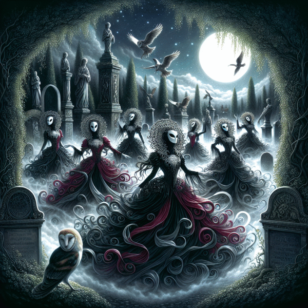 Moonlit Requiem: The Dance of Shadows