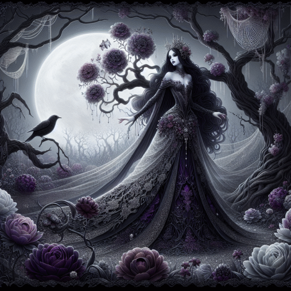 Moonlit Reverie: The Enchanted Vampire's Garden