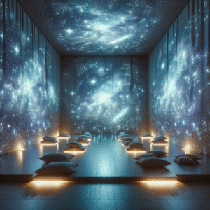 Starlit Sanctuary: Celestial Meditation Chamber