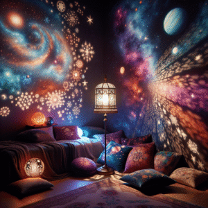 Starlit Dreamscapes: The Cosmic Projection Lamp