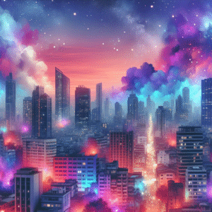 Dreamy Urban Skyscape